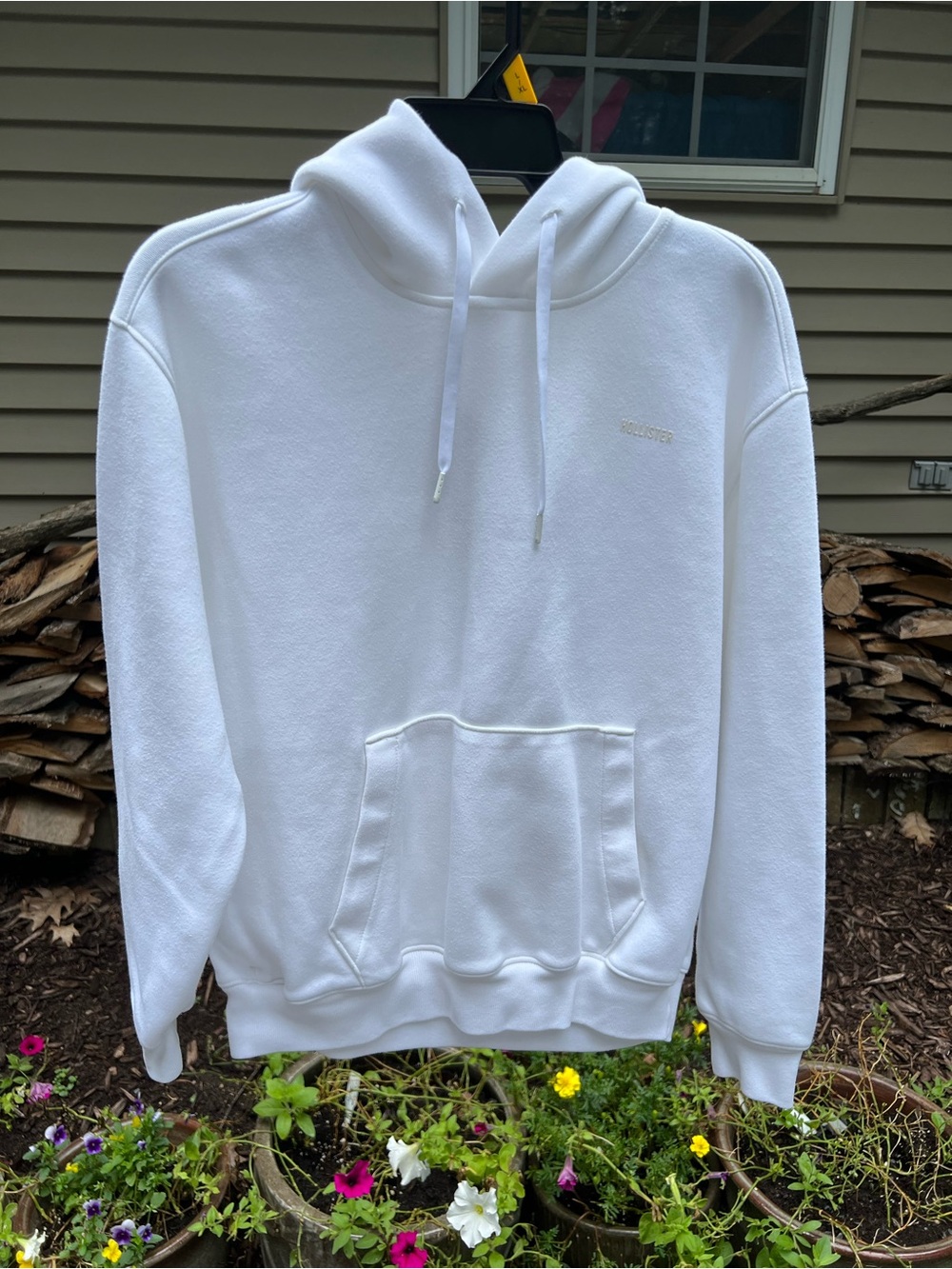 Hollister White Cooling Hoodie